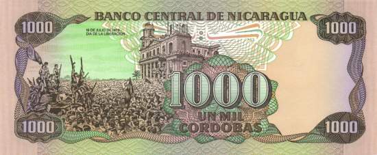 1000 Cordobas 1985